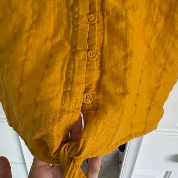 Prana Mustard Cropped Top Organic Cotton XS - Picture 3 of 7